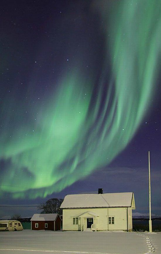 Удивительное северное сияние (96 фото)