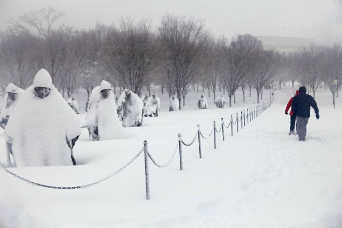 Вашингтон в снегу (27 фото)