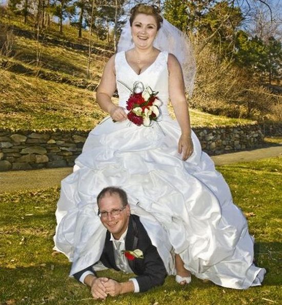 Странные свадебные фотографии (35 фото)