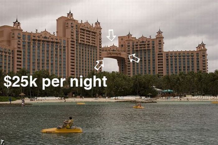 Самые дорогие гостиничные номера в мире (30 фото)