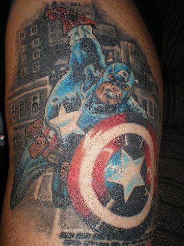 Татуировки с супергероями (83 фото)