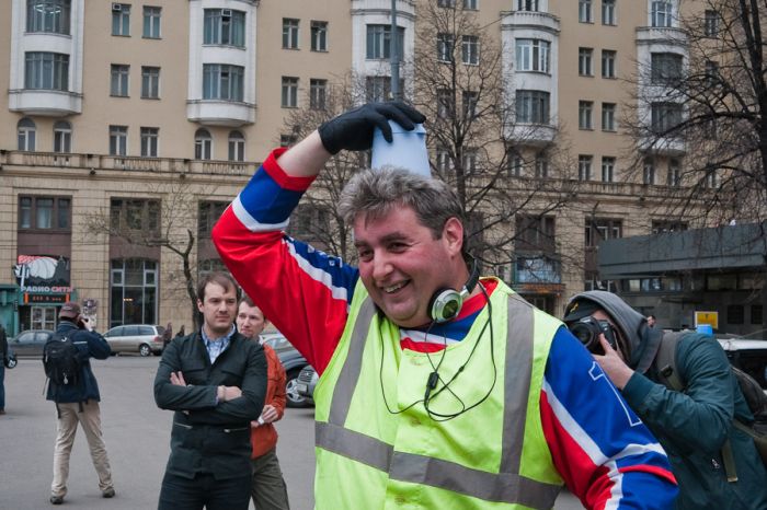 Акция "Синие ведерки" в Москве (66 фото)