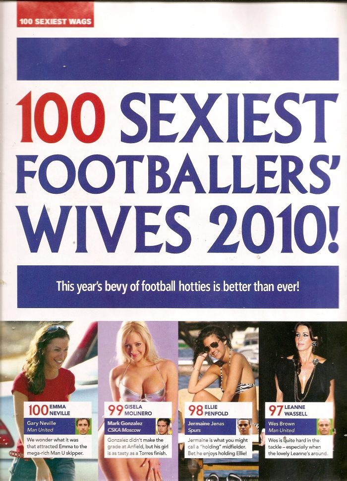 100 самых сексуальных жен футболистов 2010 (15 сканов) НЮ!
