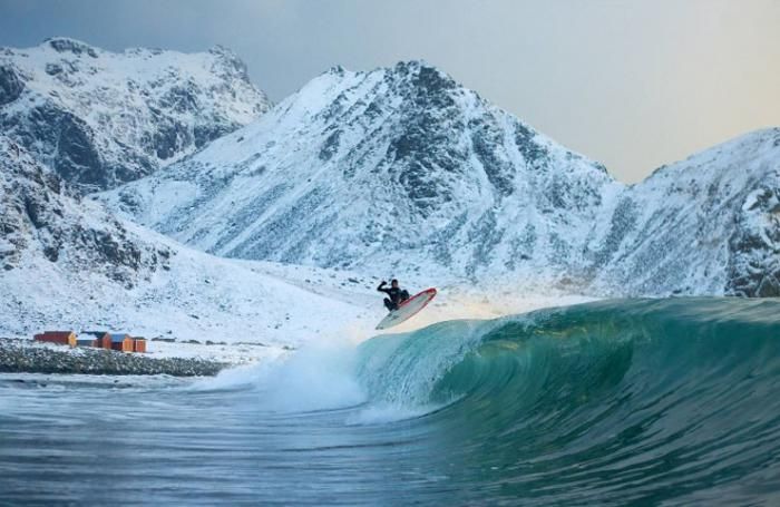 Зимний серфинг (8 фото)