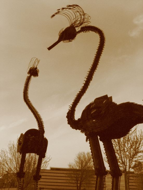 Огромные стимпанковские скульптуры (23 фото)