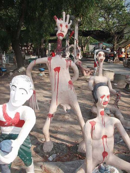 Страшный парк в Таиланде (34 фото)
