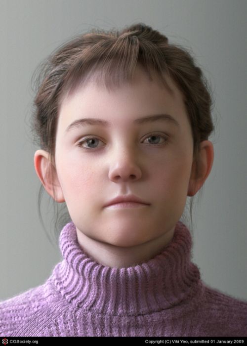 Потрясающие 3D портреты (33 фото)