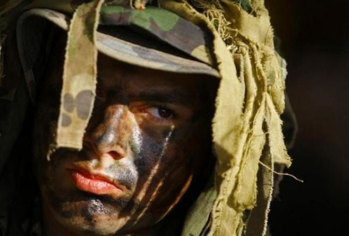 Боевая раскраска лица спецназа фото.