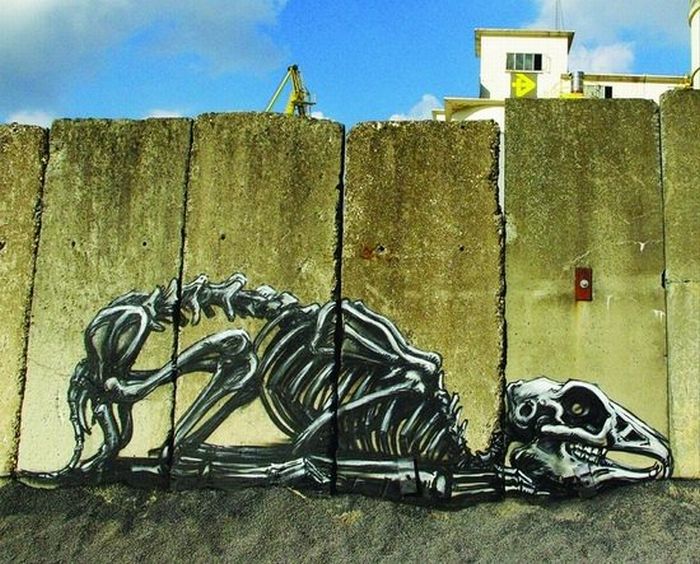 Граффити с животными (32 фото)