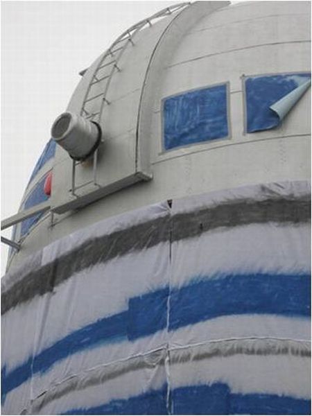Потрясающий флешмоб. Обсерваторию превратили в робота R2-D2 (6 фото + видео)