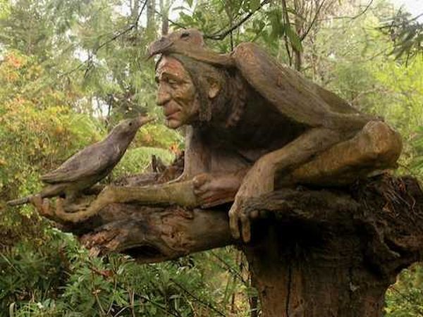 Сад деревянных скульптур в Мельбурне, Австралия (33 фото)