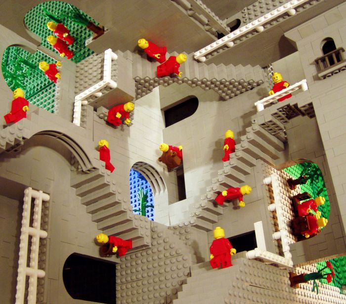 Работы Маурица Эшера из LEGO (10 фото)