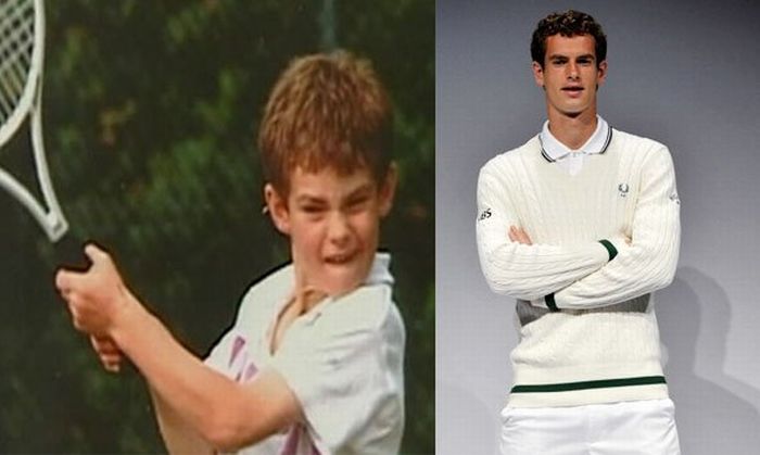 Звезды тенниса в детстве и сейчас (19 фото)