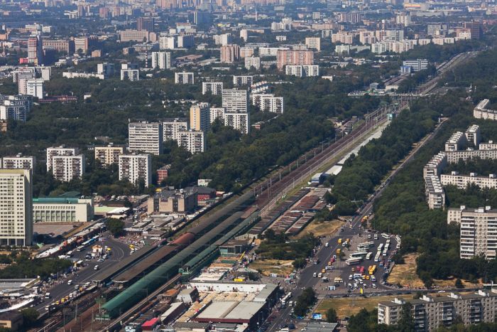 Фотографии Москвы с высоты птичьего полета (54 фото)