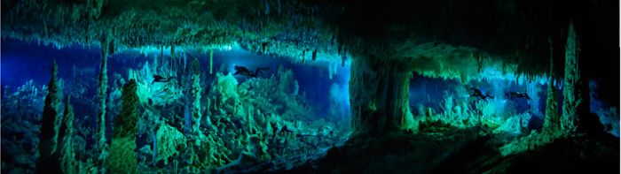 Потрясающие пещеры Багамских островов (23 фото)