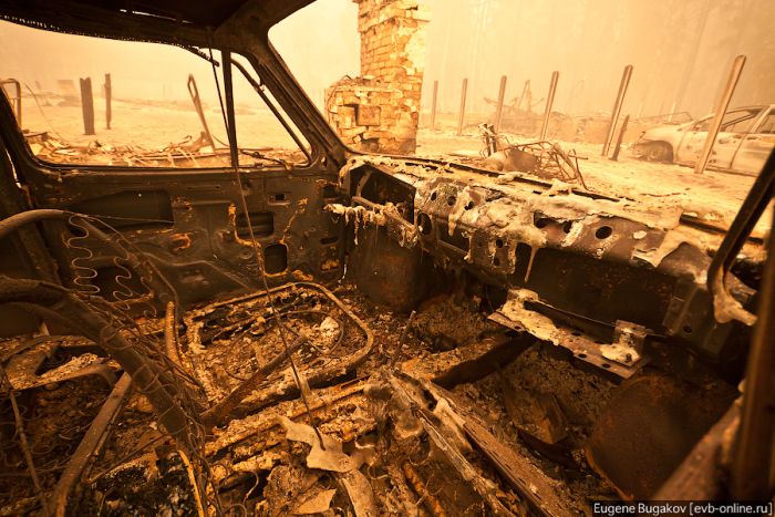 Последствия пожаров в Рязанской области (32 фото)