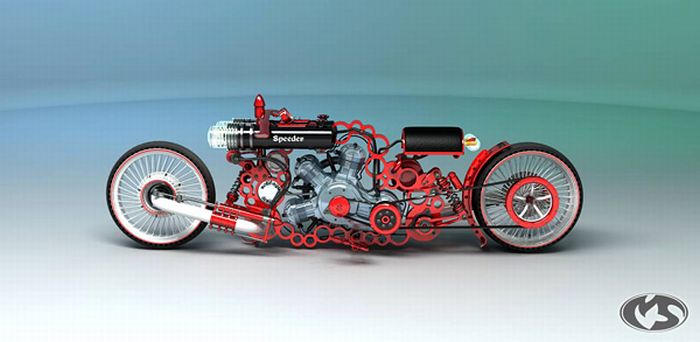 Крутые концептуальные мотоциклы (23 фото)