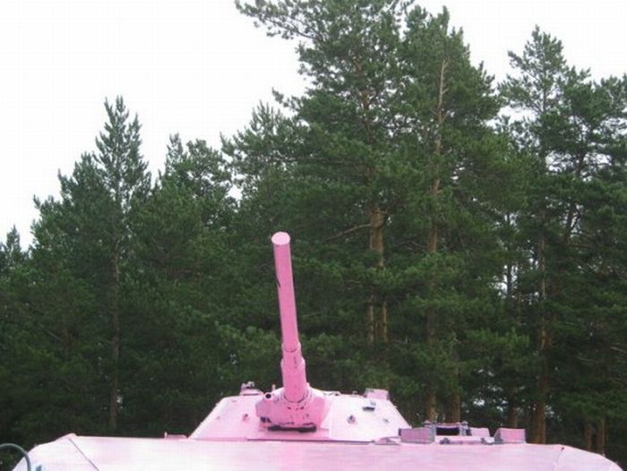 Розовый танк (5 фото + видео)