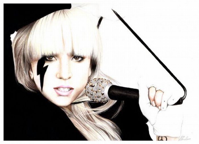 Lady Gaga в рисунках (50 фото)