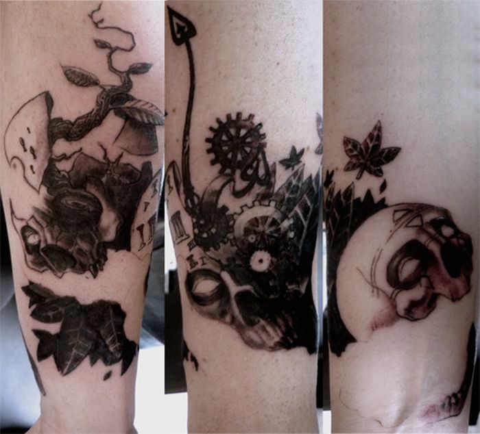 Страшные татуировки (23 фото)