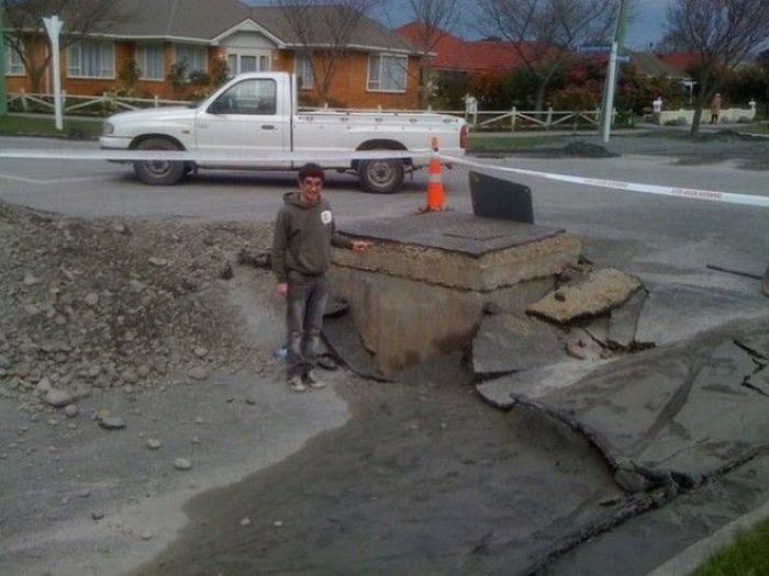 Последствия землетрясения в Новой Зеландии (47 фото)