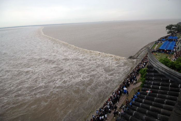 Прилив в Китае (12 фото)