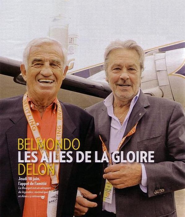 Два великих французских актера - Ален Делон и Жан-Поль Бельмондо (22 фото)