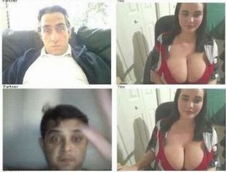 Девушка с большой грудью и реакция мужчин (16 фото)