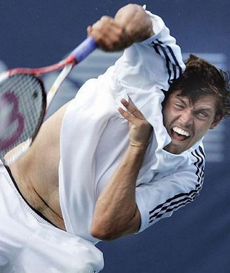 Смешные гримасы тенниса (20 фото)