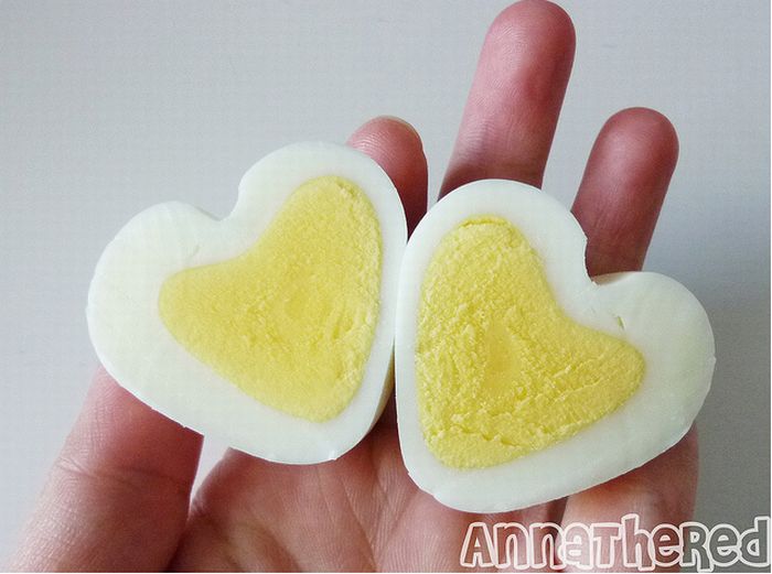 Как сделать яйцо в форме сердечка (10 фото)