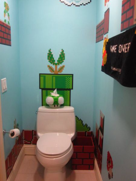 Туалет в стиле Супер Марио (11 фото)