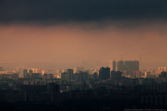Красивый рассвет над Москвой (55 фото)