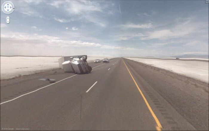 Аварии на Google Street View (12 фото)
