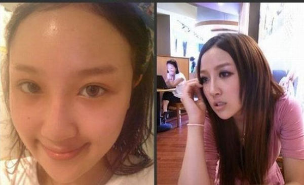 Азиатские девушки без косметики и в макияже (75 фото)