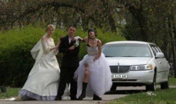 Нелепые свадебные снимки (50 фото)