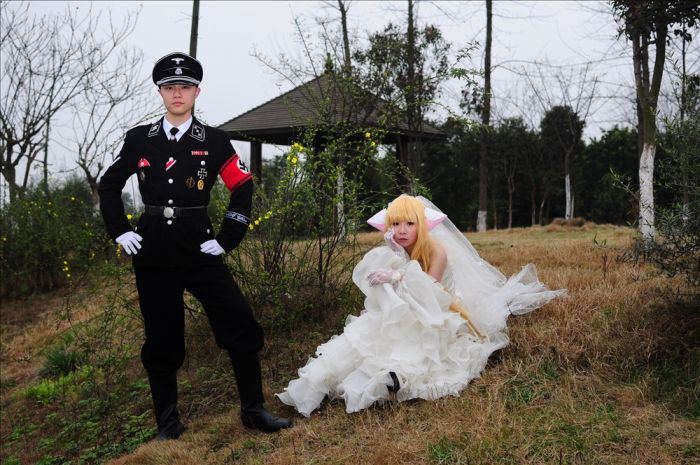 Китай. Фашистские свадьбы (15 фото)