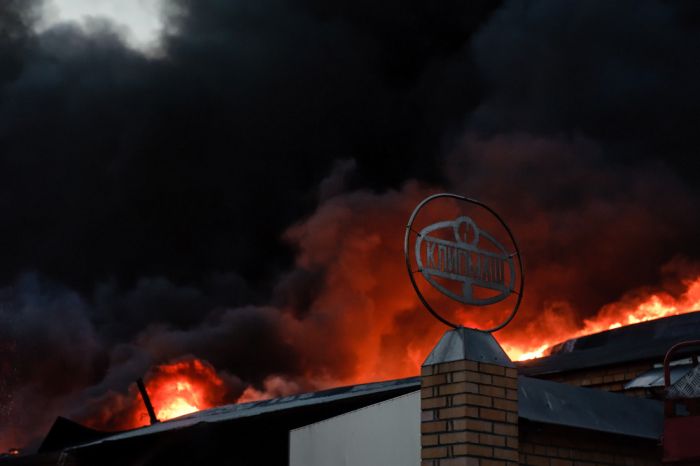 Страшный пожар в Москве (57 фото)