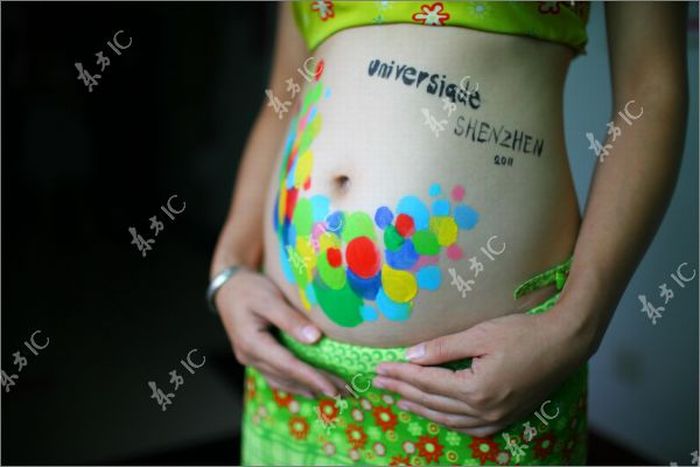 Бодиарт на беременных женщинах (25 фото)
