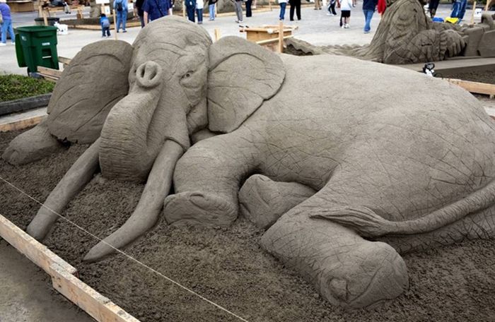 Красивейшие скульптуры из песка (61 фото)