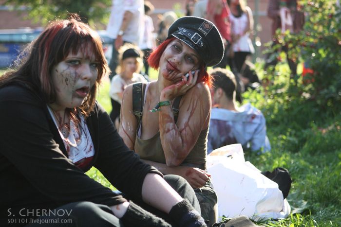 Зомби-парад в Питере (34 фото)