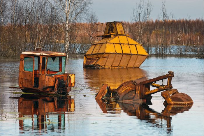 Заброшенные торфяники в Московской области (30 фото)