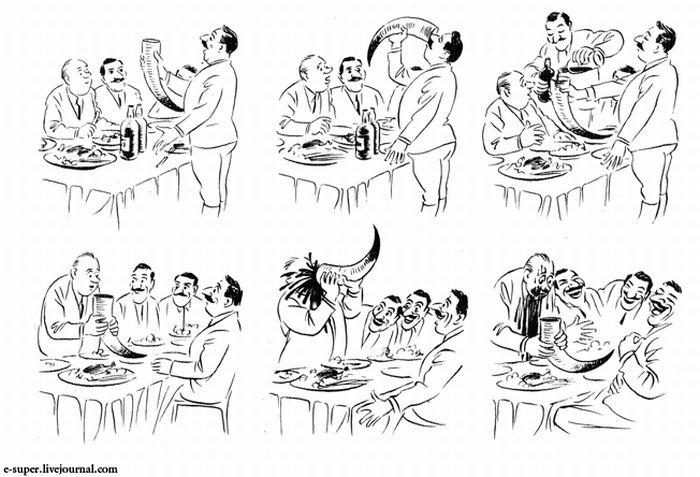 СССР глазами иностранного карикатуриста (36 картинок)