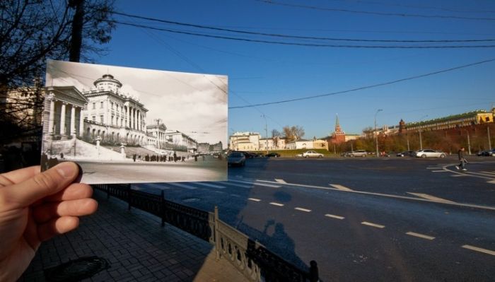 Современная и старая Москва (15 фото)