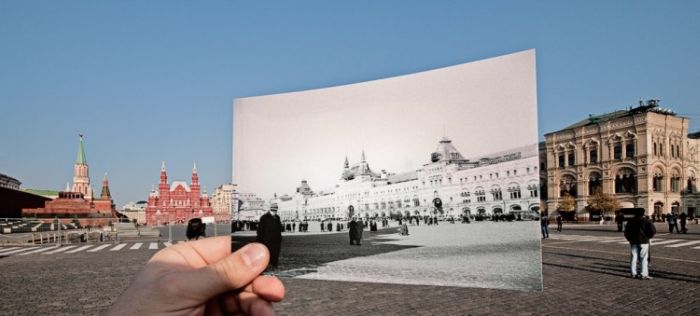 Современная и старая Москва (15 фото)