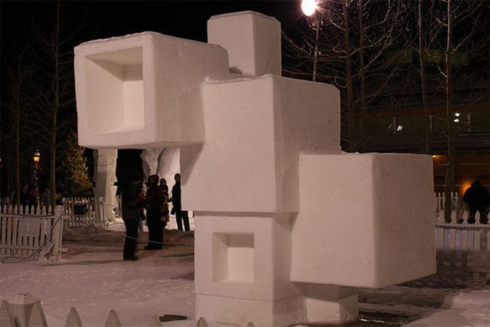 Снежные скульптуры (36 фото)