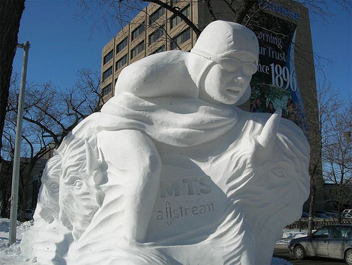 Снежные скульптуры (36 фото)