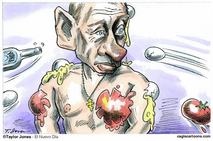 Иностранные карикатуры на наши выборы (21 картинка)