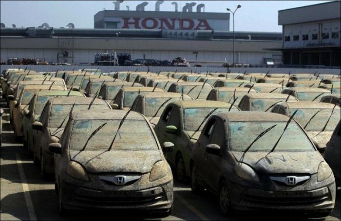 Утилизация автомобилей Honda в Таиланде (11 фото)