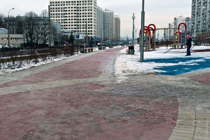Новая плитка на улицах Москвы (12 фото)