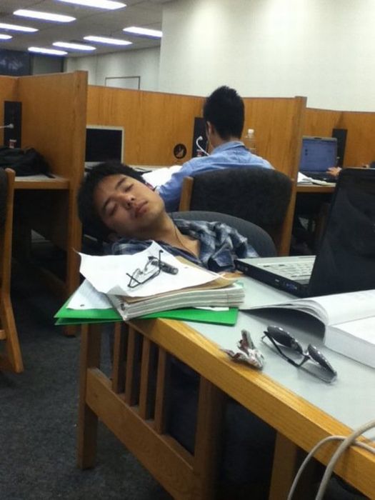 Спящие китайские студенты (74 фото)